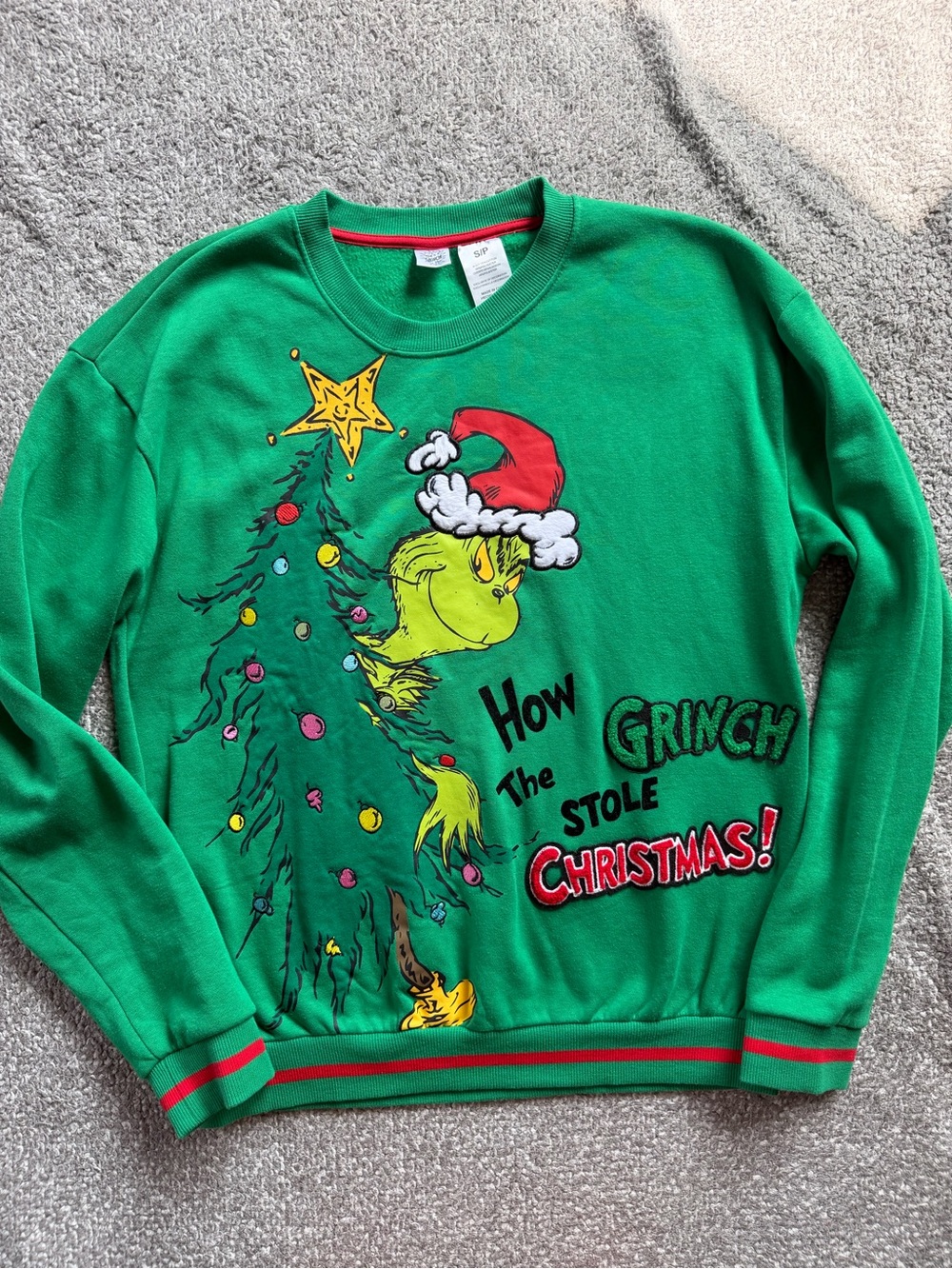 Grinch How The Grinch Stole Christmas Green Holiday Sweatshirt